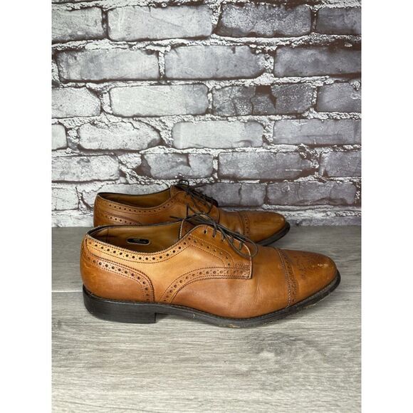 Allen Edmonds Sanford Brown Leather Cap Toe Oxfords Shoes Men’s Sz 9.5C US/43EU - Picture 15 of 16